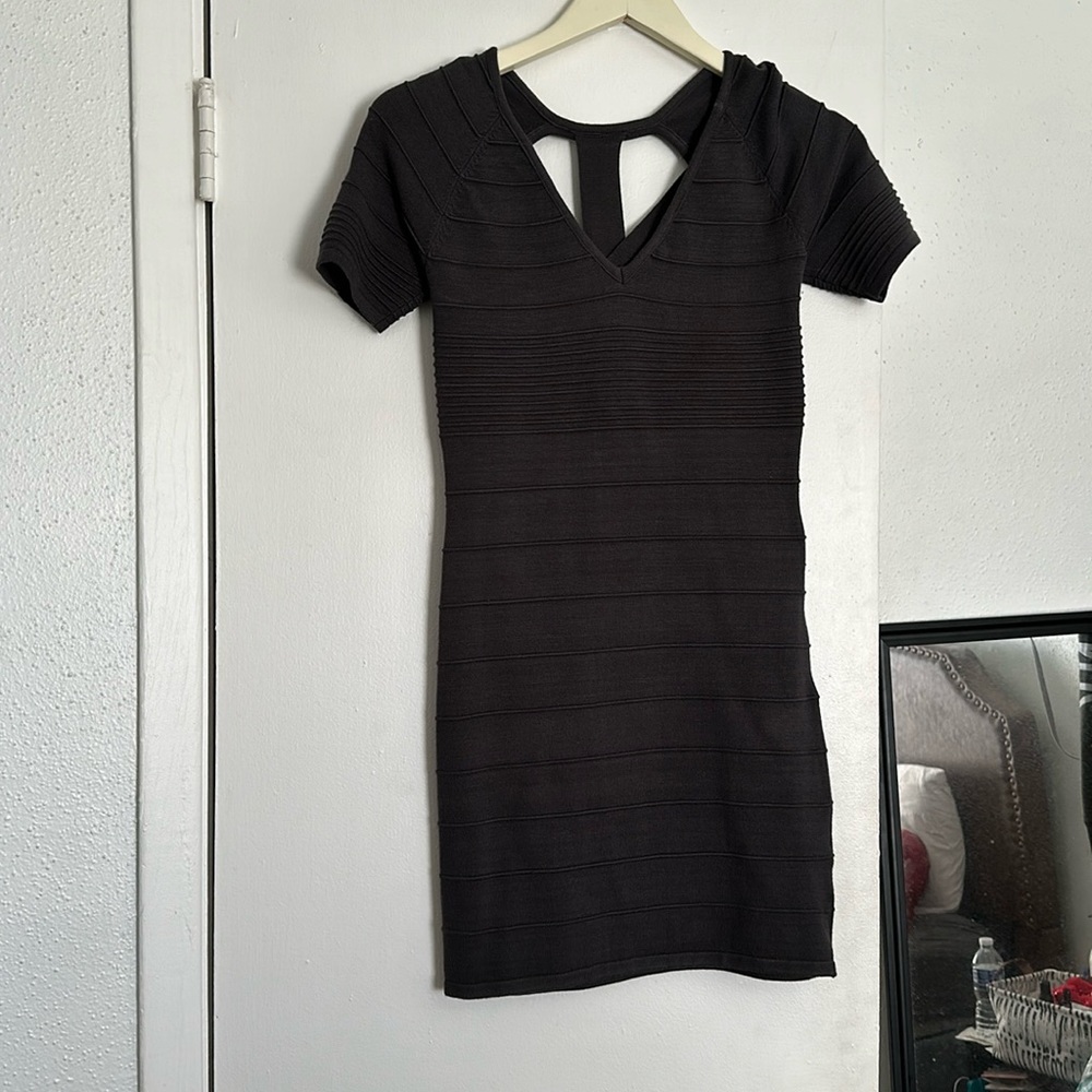 Gray bandage dress